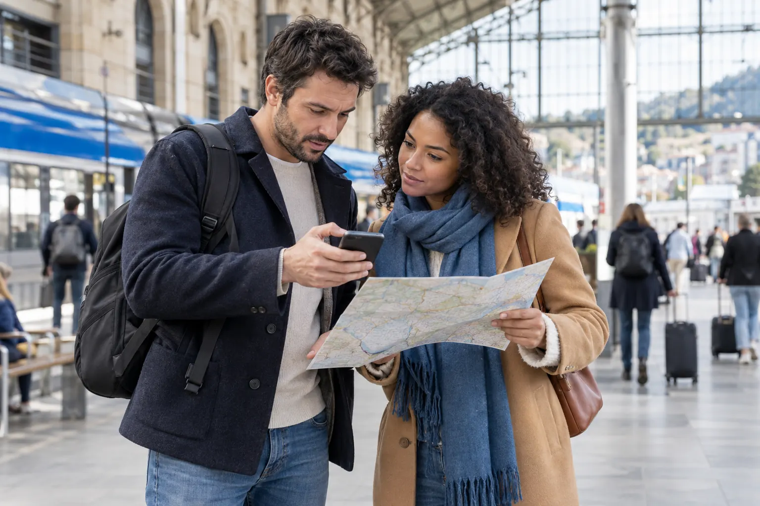 Illustration éditoriale : Emploi saisonnier : logement, trajet et contrat